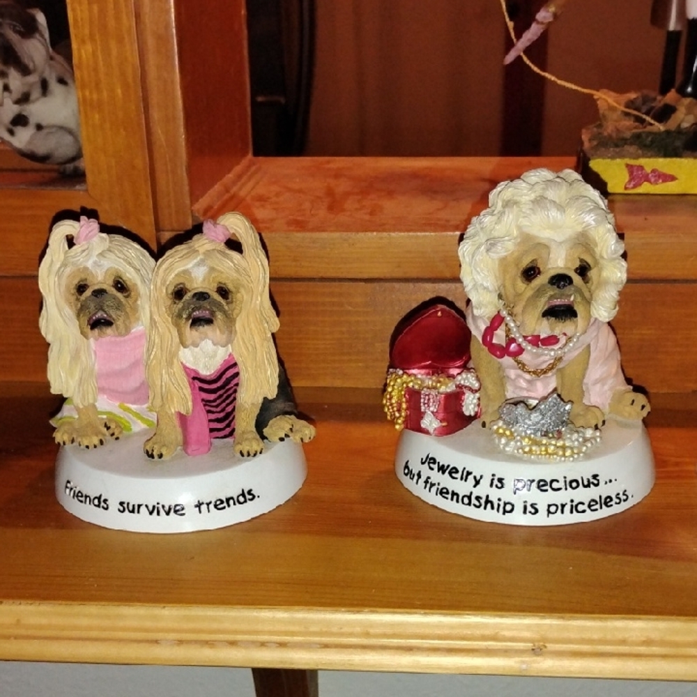 Charming Zelda Dog Figurines with Heartwarming Quotes